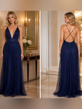Windsor | Dresses | Denali Formal Puff Sleeve Longdress | Poshmark